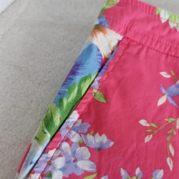 Linea by Louis Dell'Olio Vibrant Orange Floral Print Bermuda Shorts - Picture 6 of 10